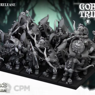 Описание картинки Goblin / Grot Regiment with bows от Barduck Miniatures по цене 1 430руб | Свободный Рынок Миниатюр - СРМ