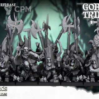 Описание картинки Goblin / Grot Regiment with halberds от Barduck Miniatures по цене 1 472руб | Свободный Рынок Миниатюр - СРМ