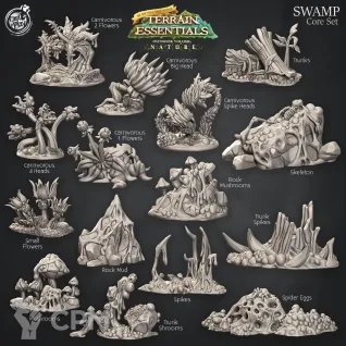 Описание картинки Swamp Core Set от Studio Cockatoo по цене 2 100руб | Свободный Рынок Миниатюр - СРМ