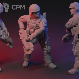 Описание картинки Swat Team Bravo Expansion от Manufactorum76 по цене 800руб | Свободный Рынок Миниатюр - СРМ