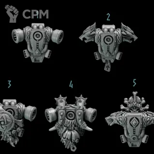 Описание картинки Space Wolves Backpack A от Dr. Printicus по цене 300руб | Свободный Рынок Миниатюр - СРМ