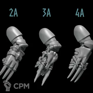 Описание картинки Space Wolves Claws A от Dr. Printicus по цене 250руб | Свободный Рынок Миниатюр - СРМ