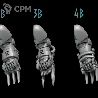 Описание картинки Space Wolves Claws B от Dr. Printicus по цене 250руб | Свободный Рынок Миниатюр - СРМ