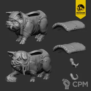 Описание картинки turnip28 Pig cannon от Daniilfedyakov по цене 1 070руб | Свободный Рынок Миниатюр - СРМ