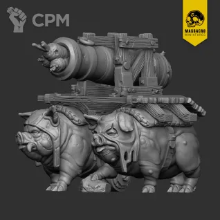 Описание картинки turnip28 Pig cannon от Daniilfedyakov по цене 1 070руб | Свободный Рынок Миниатюр - СРМ