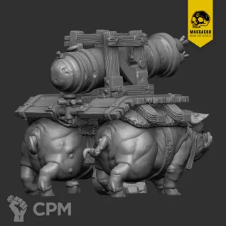 Описание картинки turnip28 Pig cannon от Daniilfedyakov по цене 1 070руб | Свободный Рынок Миниатюр - СРМ