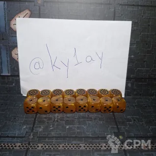 Описание картинки Kharadron Overlords Dice Set от Kylay по цене 2 300руб | Свободный Рынок Миниатюр - СРМ
