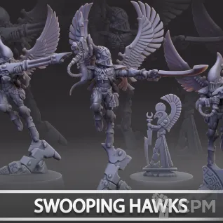 Описание картинки Swooping Hawks от Naggaroth Night по цене 2 000руб | Свободный Рынок Миниатюр - СРМ