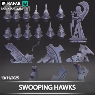Описание картинки Swooping Hawks от Naggaroth Night по цене 2 000руб | Свободный Рынок Миниатюр - СРМ