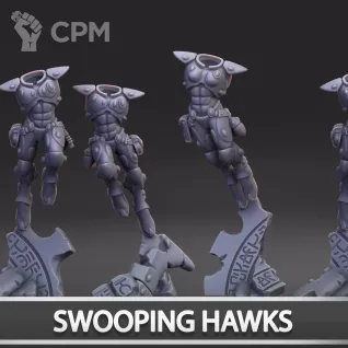 Описание картинки Swooping Hawks от Naggaroth Night по цене 2 000руб | Свободный Рынок Миниатюр - СРМ