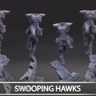 Описание картинки Swooping Hawks от Naggaroth Night по цене 2 000руб | Свободный Рынок Миниатюр - СРМ