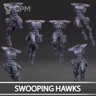 Описание картинки Swooping Hawks от Naggaroth Night по цене 2 000руб | Свободный Рынок Миниатюр - СРМ