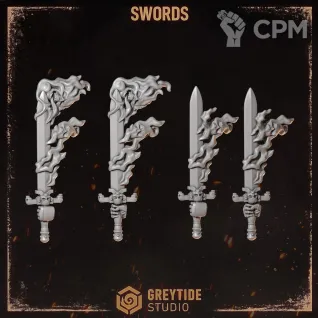Описание картинки Swords Legion of the Damned (Cursed company 1) от Dr. Printicus по цене 200руб | Свободный Рынок Миниатюр - СРМ