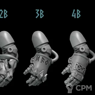 Описание картинки Space Wolves Power Fist B от Dr. Printicus по цене 250руб | Свободный Рынок Миниатюр - СРМ