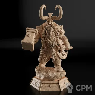 Описание картинки Muradin Bronzebeard Фигурка (World of Warcraft) от GAS3TXD  по цене 4 200руб | Свободный Рынок Миниатюр - СРМ