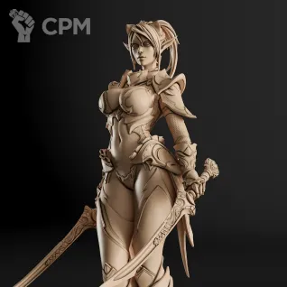 Описание картинки Dark Elf Фигурка (Lineage) от GAS3TXD  по цене 3 900руб | Свободный Рынок Миниатюр - СРМ