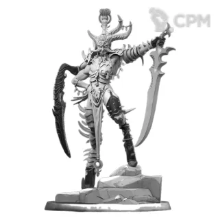 Описание картинки Daemon Prince of Slaanesh от 3Д печать миниатюр по цене 1 112руб | Свободный Рынок Миниатюр - СРМ