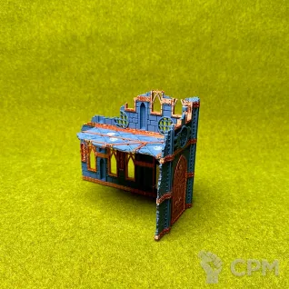 Описание картинки Террейн Battle Nun set Руина А большая 2 этажа от Миниатюры и фигурки по цене 650руб | Свободный Рынок Миниатюр - СРМ