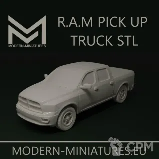 Описание картинки Ram pick up truck от Wardog Workshop по цене 1 400руб | Свободный Рынок Миниатюр - СРМ