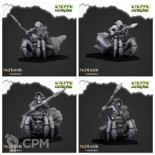 Описание картинки Mounted Coast Goblins от 3DPrintClub по цене 265руб | Свободный Рынок Миниатюр - СРМ