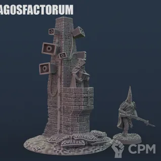 Описание картинки LoudSpeaker Tower terrain/Башня с громковговорителями от DrunkMag0sFactorum по цене 600руб | Свободный Рынок Миниатюр - СРМ