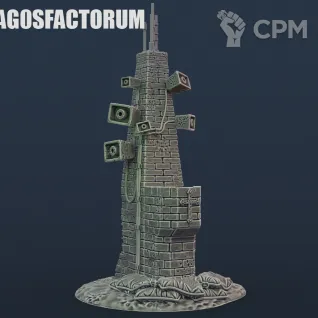 Описание картинки LoudSpeaker Tower terrain/Башня с громковговорителями от DrunkMag0sFactorum по цене 600руб | Свободный Рынок Миниатюр - СРМ