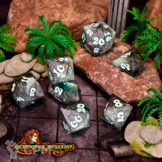 Описание картинки Осколки звезды. Авторские дайсы ручной работы от Gabrigame_Terrain по цене 1 250руб | Свободный Рынок Миниатюр - СРМ