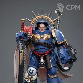 Описание картинки Ultramarines Captain in Gravis Armour от Строго по-Имперски по цене 5 610руб | Свободный Рынок Миниатюр - СРМ