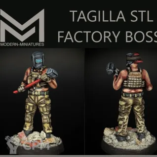 Описание картинки Tagilla Factory Boss от Manufactorum76 по цене 200руб | Свободный Рынок Миниатюр - СРМ