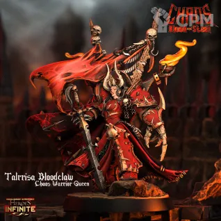 Описание картинки Talrrisa Bloodclaw, Chaos Warrior Queen от Troster по цене 600руб | Свободный Рынок Миниатюр - СРМ