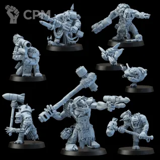 Описание картинки Набор миниатюр Орки "Tankboyz", Kill Team Wrecka Krew от Brother Ork по цене 2 720руб | Свободный Рынок Миниатюр - СРМ