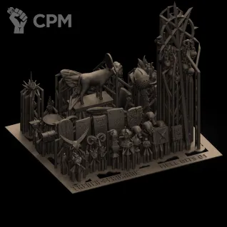 Описание картинки TRENCH CRUSADE. Hell Accessories. Bits for the Infernal factions. от Подземный человек по цене 195руб | Свободный Рынок Миниатюр - СРМ