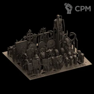 Описание картинки TRENCH CRUSADE. Hell Accessories. Bits for the Infernal factions.  set 2 от Подземный человек по цене 195руб | Свободный Рынок Миниатюр - СРМ