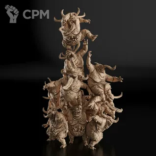 Описание картинки Nurglings Минифигурка (Warhammer) от GAS3TXD  по цене 1 900руб | Свободный Рынок Миниатюр - СРМ