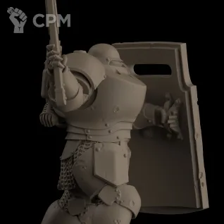 Описание картинки Heavy Mechanised Infantry (Hammer+Shield) от 30MfP по цене 500руб | Свободный Рынок Миниатюр - СРМ
