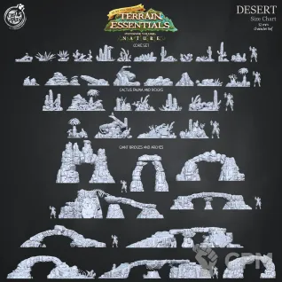 Описание картинки Desert Core Set от Studio Cockatoo по цене 3 100руб | Свободный Рынок Миниатюр - СРМ