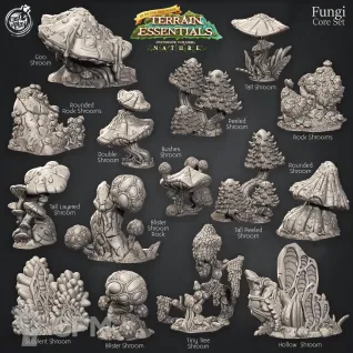 Описание картинки Fungi Core Set от Studio Cockatoo по цене 5 200руб | Свободный Рынок Миниатюр - СРМ