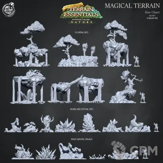 Описание картинки Magical Terrain Set от Studio Cockatoo по цене 32 800руб | Свободный Рынок Миниатюр - СРМ