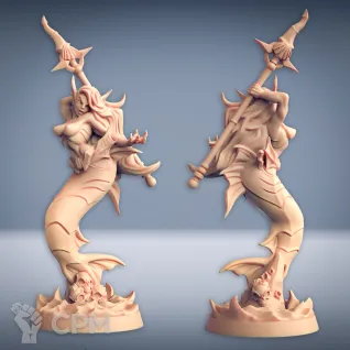 Описание картинки Fantasy Pin-up. Русалка от Подземный человек по цене 250руб | Свободный Рынок Миниатюр - СРМ