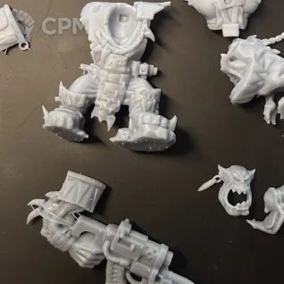 Описание картинки Warboss with Attack Squid от Чудной по цене 200руб | Свободный Рынок Миниатюр - СРМ