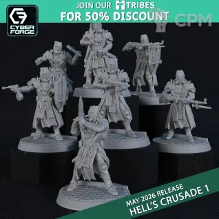 Описание картинки Templars от PocketSized Prints по цене 950руб | Свободный Рынок Миниатюр - СРМ