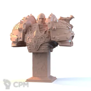 Описание картинки Alpharius Omegon Bust от Kapers Point по цене 1 251руб | Свободный Рынок Миниатюр - СРМ
