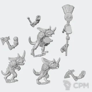 Описание картинки Temple Guard Command 5th Edition от White Rhino по цене 499руб | Свободный Рынок Миниатюр - СРМ