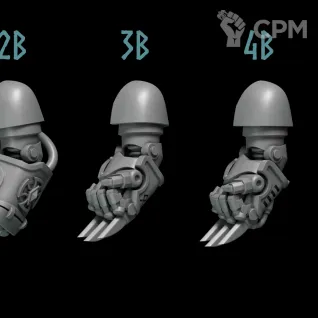Описание картинки Space Wolves Terminator Power Fists B от Dr. Printicus по цене 250руб | Свободный Рынок Миниатюр - СРМ