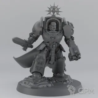 Описание картинки Captain In Terminator Armour от koksee по цене 200руб | Свободный Рынок Миниатюр - СРМ