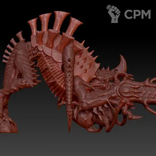 Описание картинки Tyrannofex от MrMetalHorror по цене 1 800руб | Свободный Рынок Миниатюр - СРМ