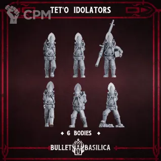 Описание картинки Tet'o Idolators Squad от Manufactorum76 по цене 1 600руб | Свободный Рынок Миниатюр - СРМ