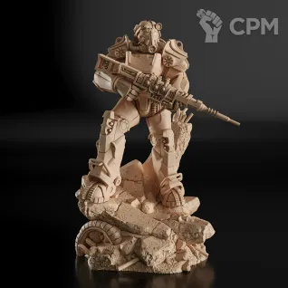 Описание картинки T 60 Power Armor Фигурка (Fallout) от GAS3TXD  по цене 3 600руб | Свободный Рынок Миниатюр - СРМ