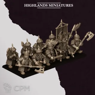 Описание картинки Chaos Dwarfs/Marduk Warriors 2 от Barduck Miniatures по цене 2 079руб | Свободный Рынок Миниатюр - СРМ
