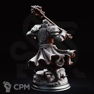 Описание картинки Paladin of War - Thaddeus the Fortress от PocketSized Prints по цене 300руб | Свободный Рынок Миниатюр - СРМ